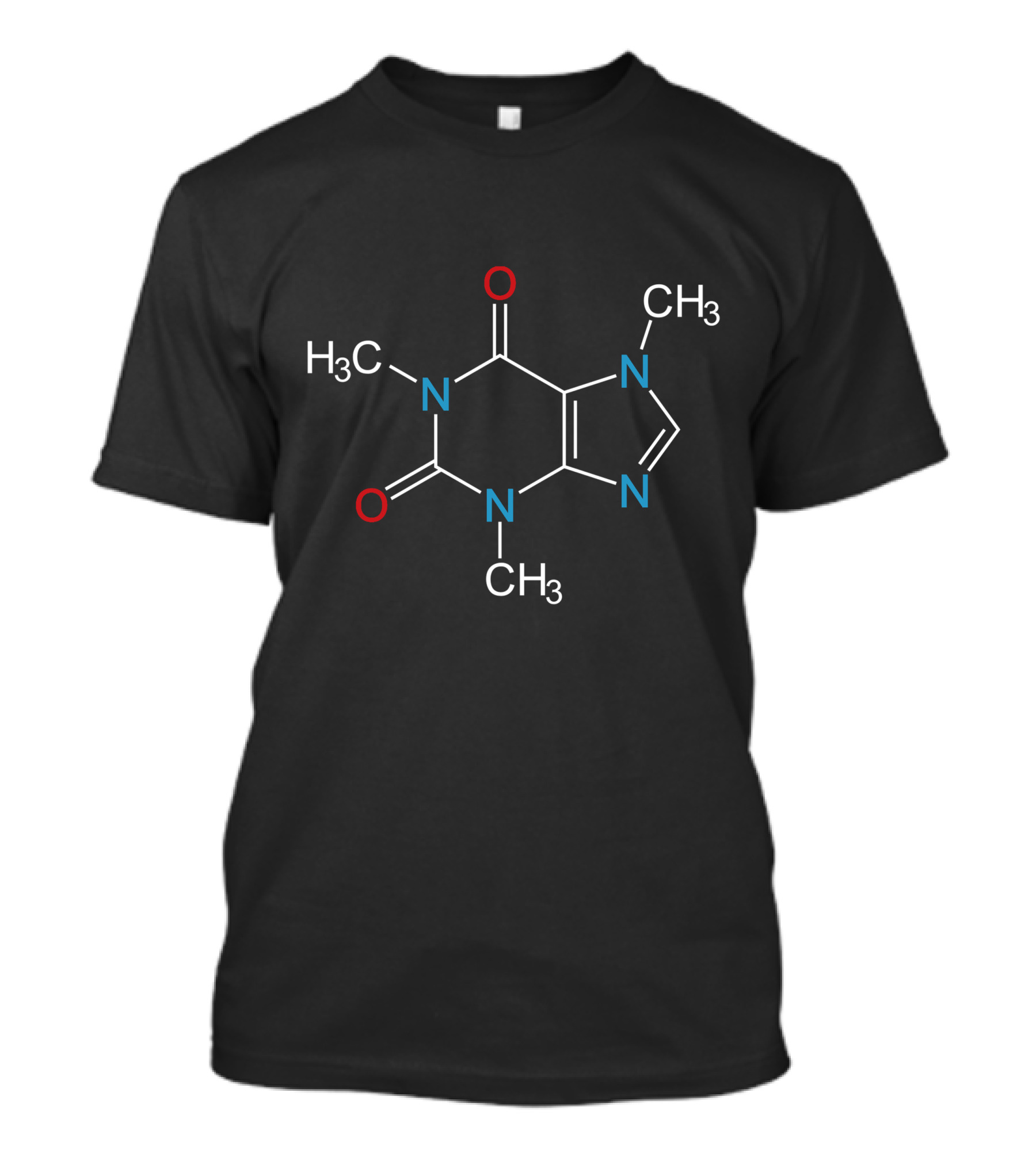 Caffeine Molecule Chemistry Coffee Formula T-Shirt