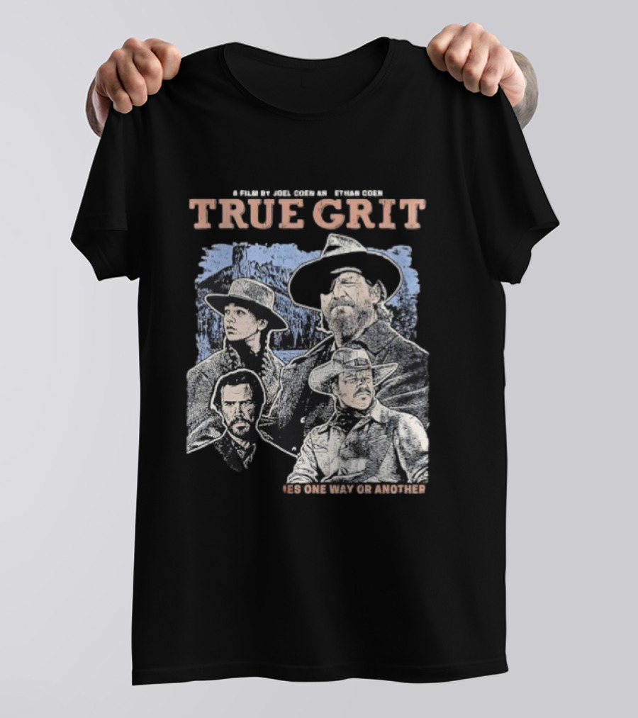 A Film By Joel Coen And Ethan Coen True Grit One Way Or Another Cast Illustration T-Shirt