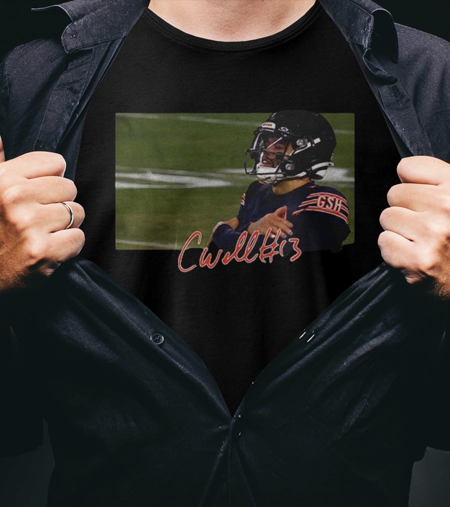 Caleb Williams Cold Celebration Chicago GSH Football CWill13 T-Shirt