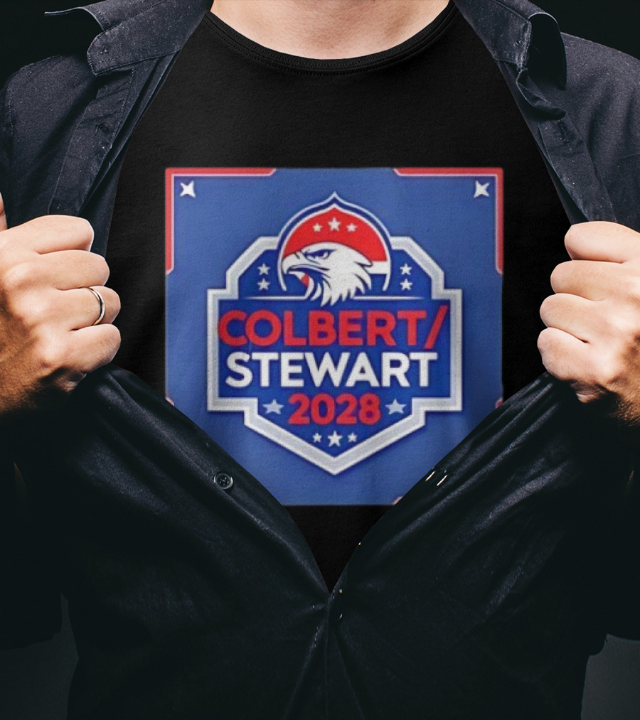 Colbert Stewart 2028 Eagle Stars Badge T-Shirt