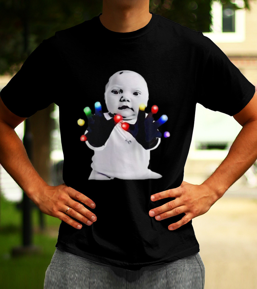 AI Baby Hands Light Gloving Meme Niche T-Shirt