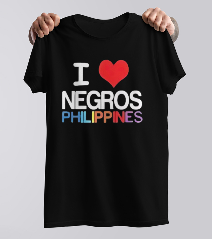 I Love Negros Philippines Heart Symbol T-Shirt