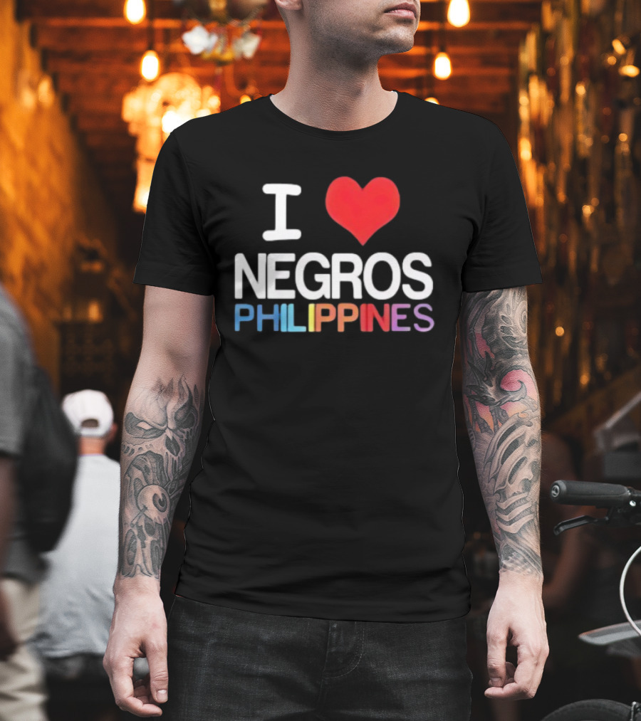 I Love Negros Philippines Heart Symbol T-Shirt