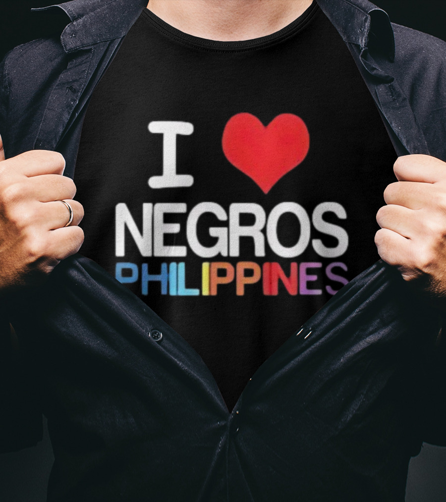 I Love Negros Philippines Heart Symbol T-Shirt