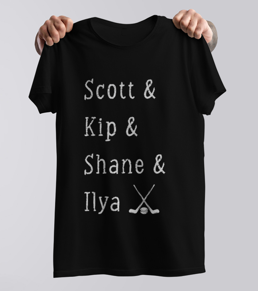 Scott Kip Shane Ilya Hockey Sticks Icon T-Shirt