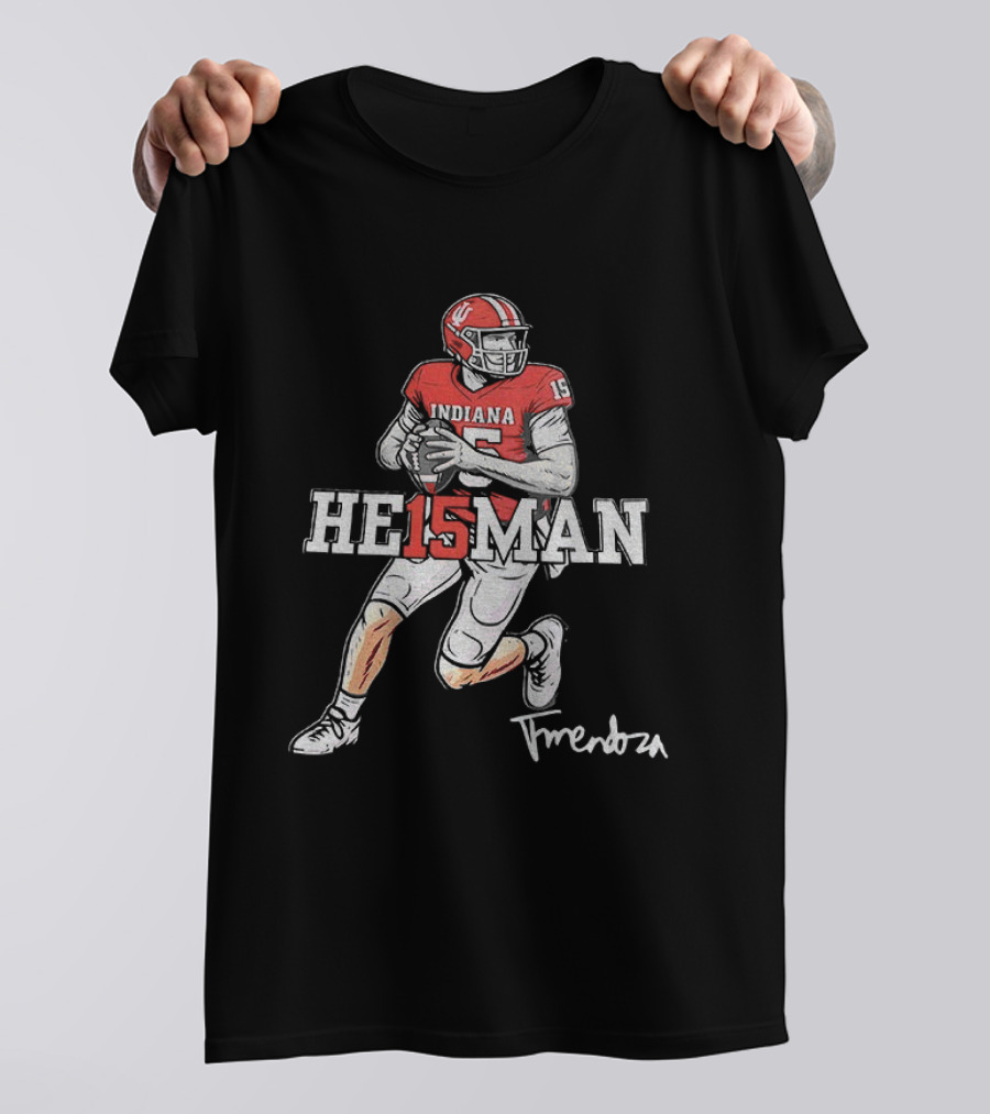 Indiana Hoosiers He15man Football Signature Player Sketch T-Shirt