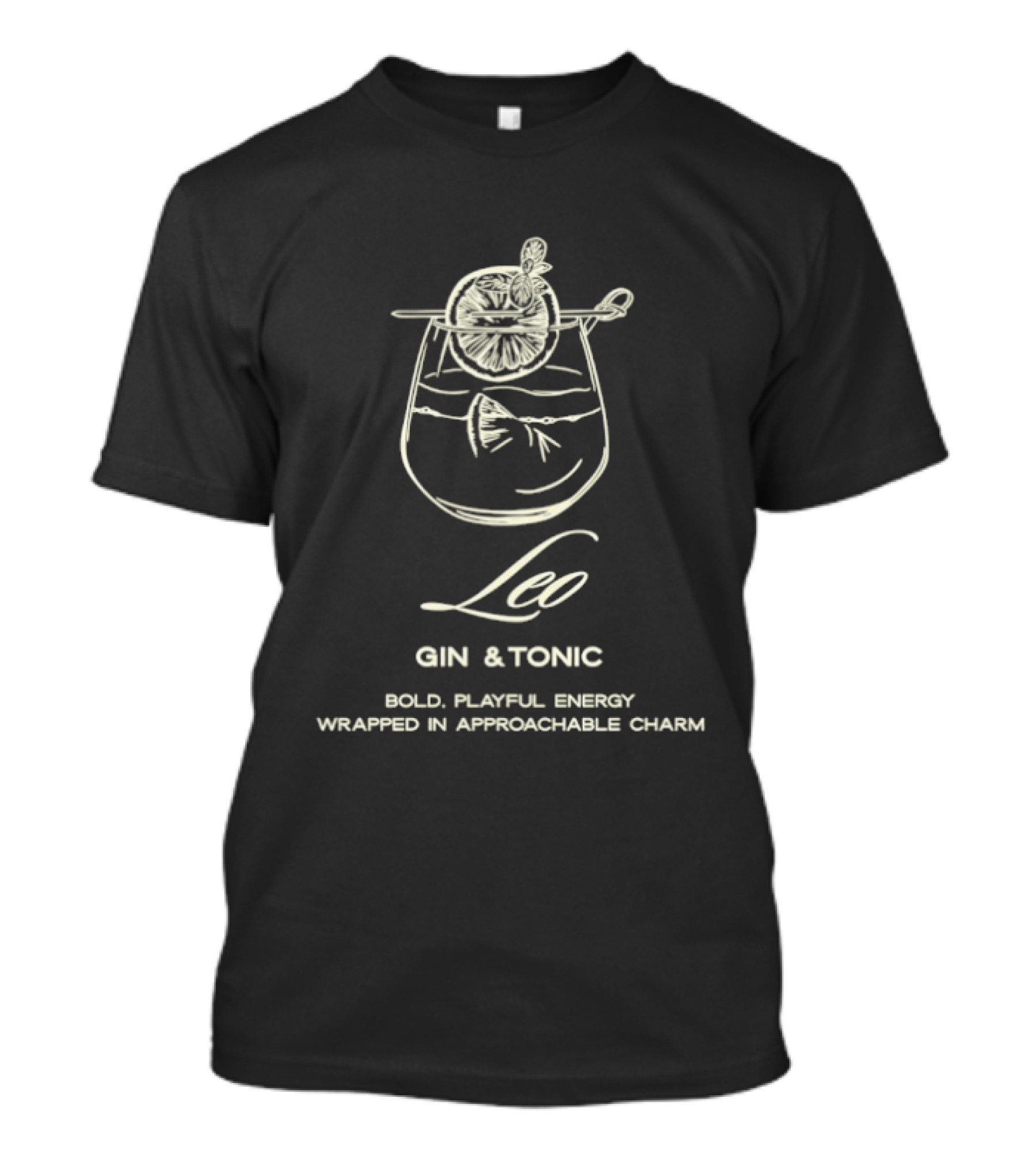 Leo Gin & Tonic Bold Playful Energy Approachable Charm T-Shirt