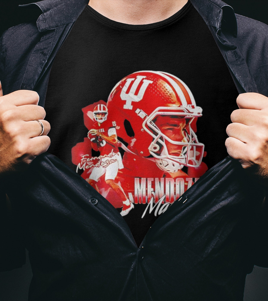 Fernando Mendoza Indiana Mendoza Magic Football Player Collage T-Shirt