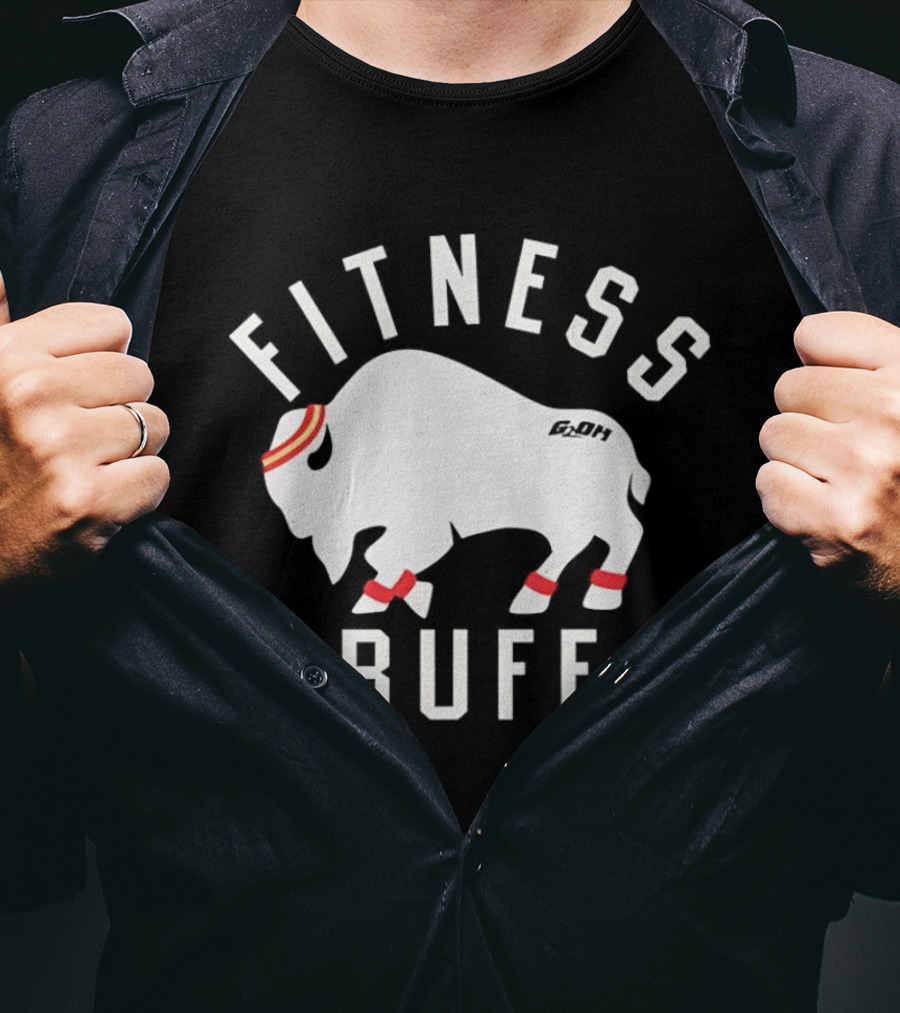 Fitness Buff Headband Bison T-Shirt