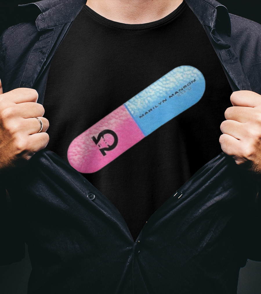 Marilyn Manson Mechanical Animals Pill Design T-Shirt