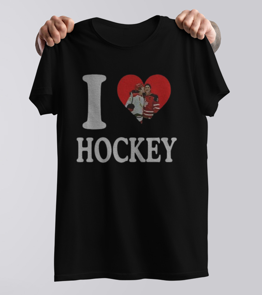 Ilya Rozanov Shane Hollander I Love Hockey Rivalry T-Shirt