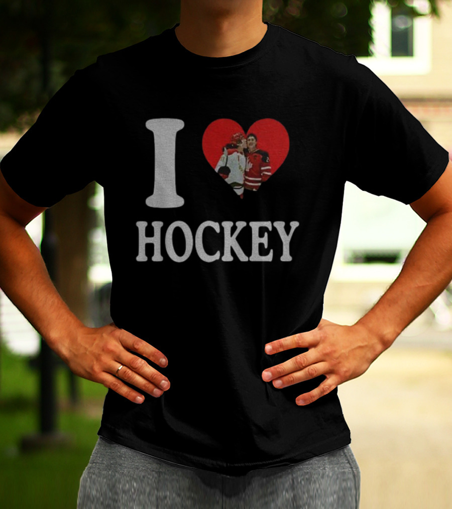 Ilya Rozanov Shane Hollander I Love Hockey Rivalry T-Shirt