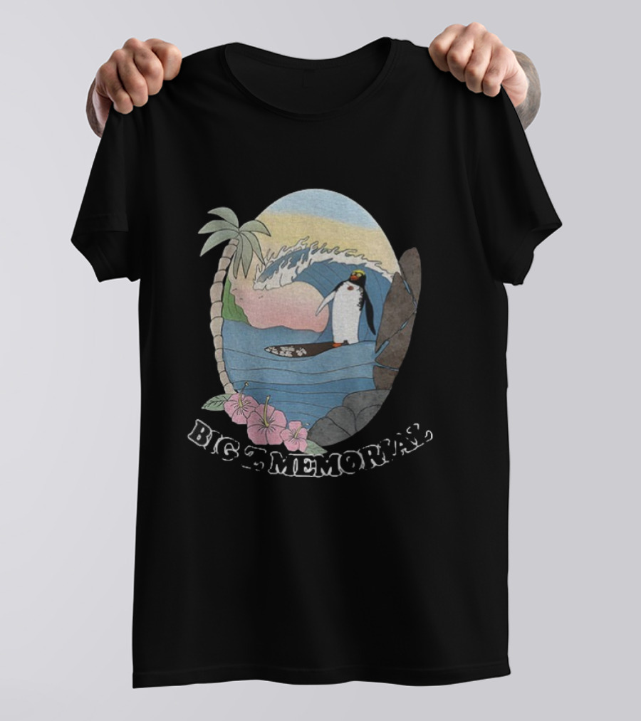 Big Z Memorial Surf's Up Penguin Wave Adventure T-Shirt