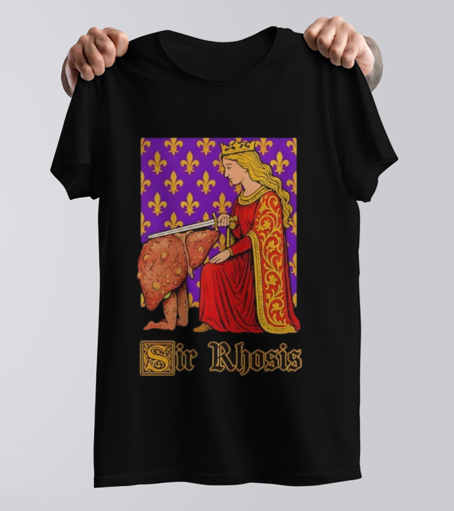 Sir Rhosis Regal Medieval Knight Humorous RuneScape Pun T-Shirt