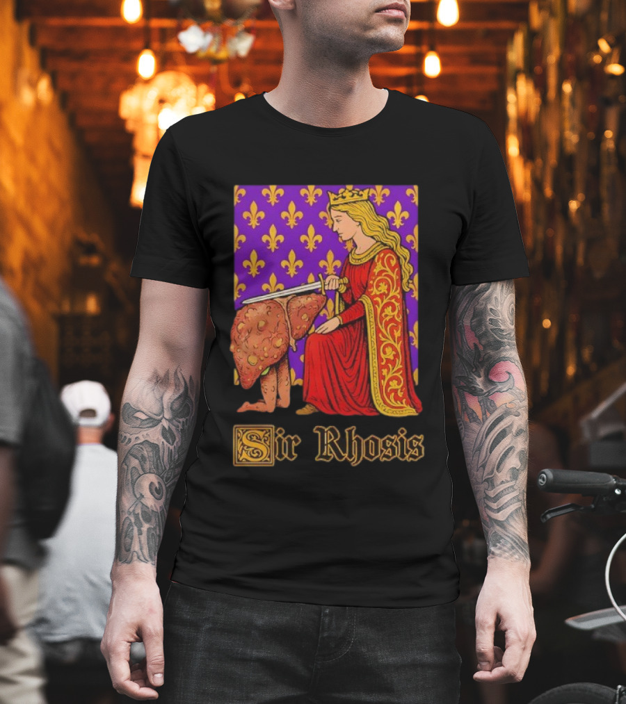 Sir Rhosis Regal Medieval Knight Humorous RuneScape Pun T-Shirt
