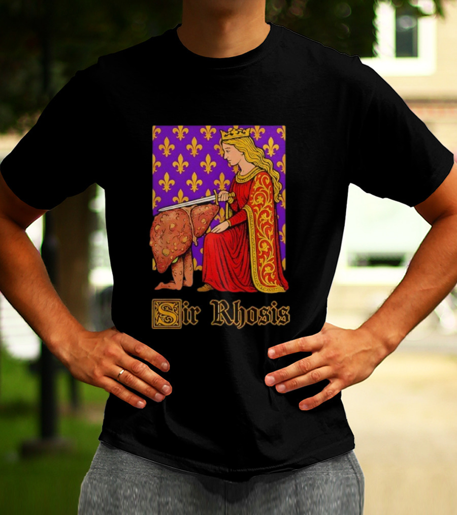 Sir Rhosis Regal Medieval Knight Humorous RuneScape Pun T-Shirt
