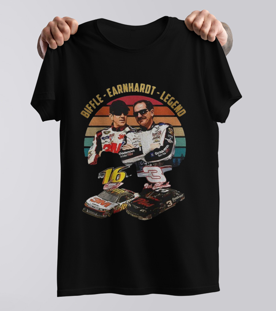Biffle Earnhardt Legend 3M Goodwrench Service #16 #3 Racing T-Shirt