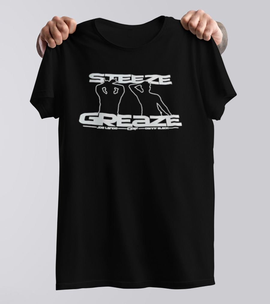 Steeze Greaze Joe Lado CPF Danty Black Silhouette Design T-Shirt