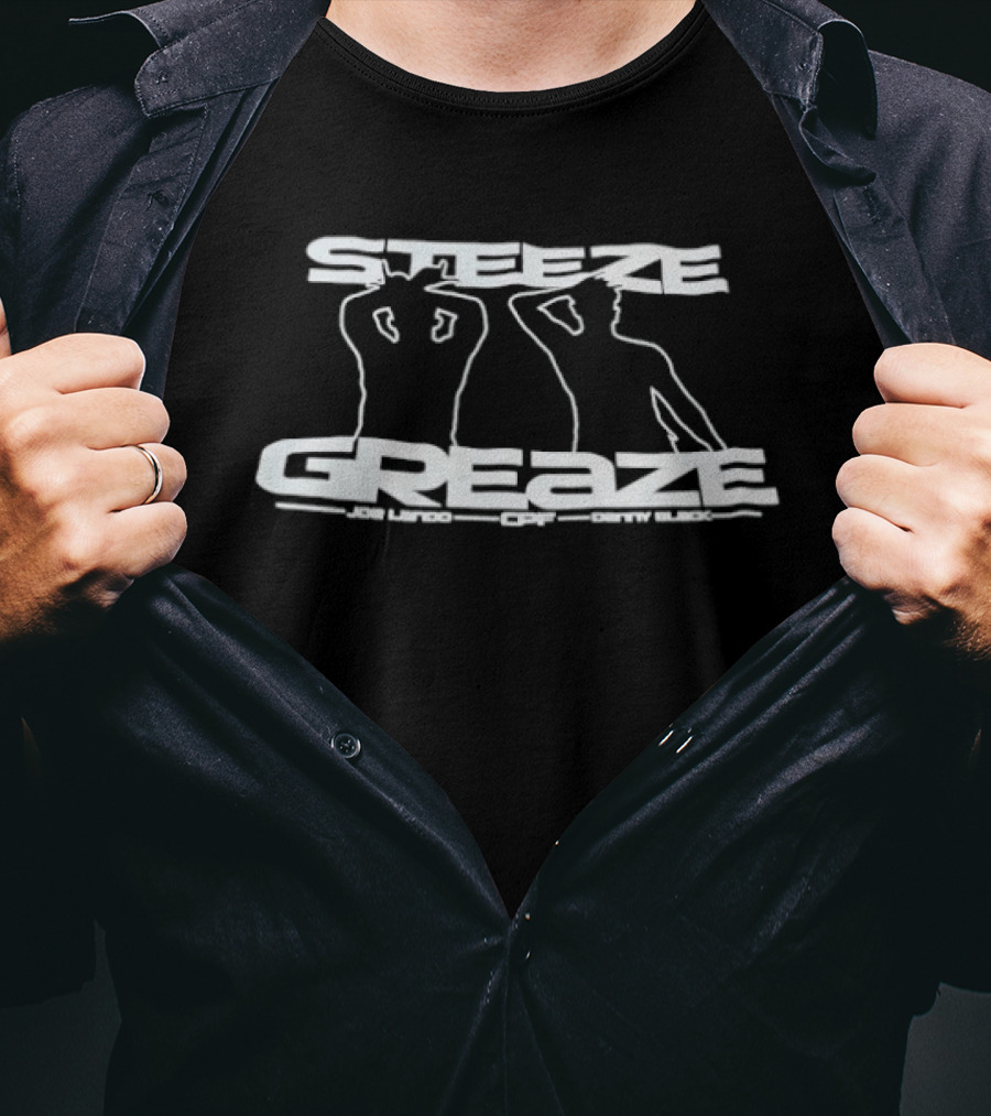 Steeze Greaze Joe Lado CPF Danty Black Silhouette Design T-Shirt