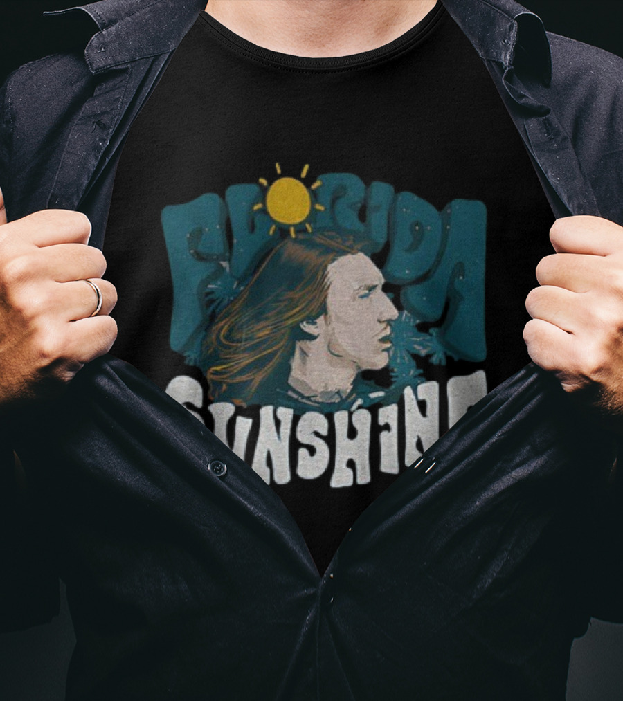 Florida Sunshine Trevor Lawrence Iconic Portrait Vintage Style T-Shirt