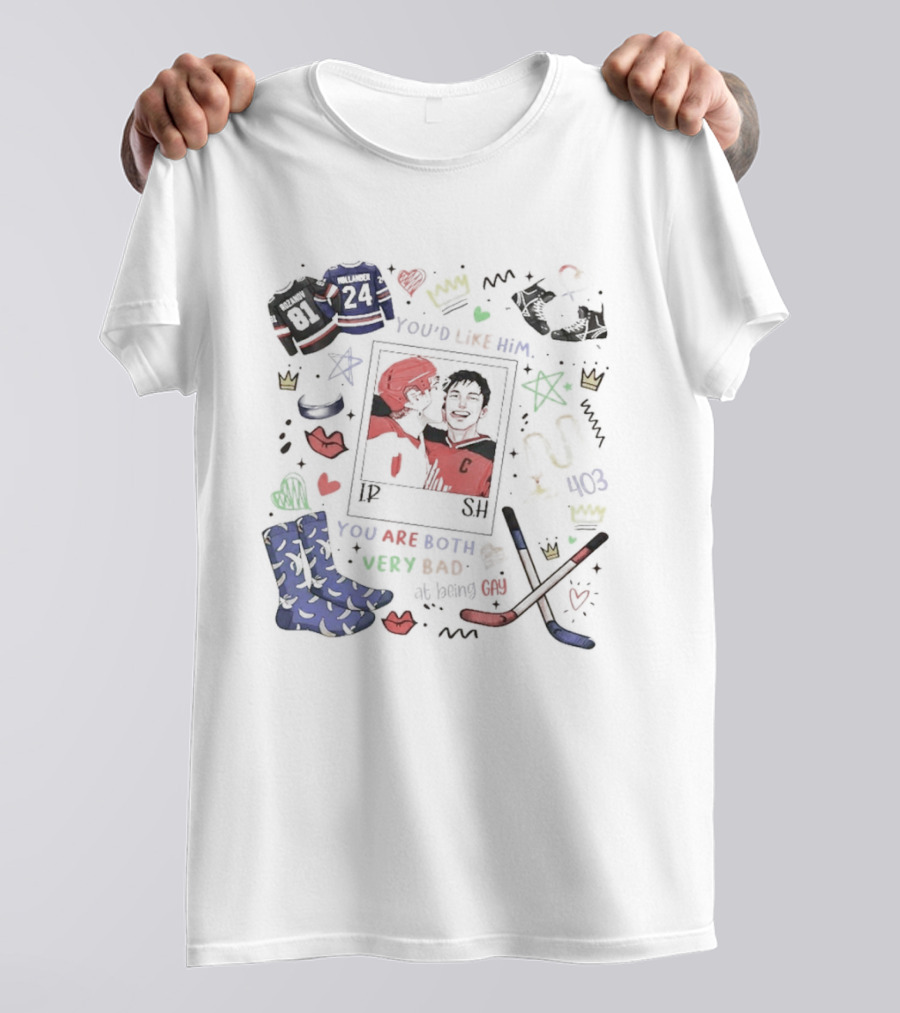 Ilya Rozanov Shane Hollander Hockey You'd Like Him You Are Both Very Bad T-Shirt
