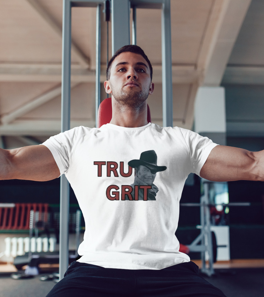 True Grit Marshal Reuben J. Cogburn Cowboy Movie Icon T-Shirt