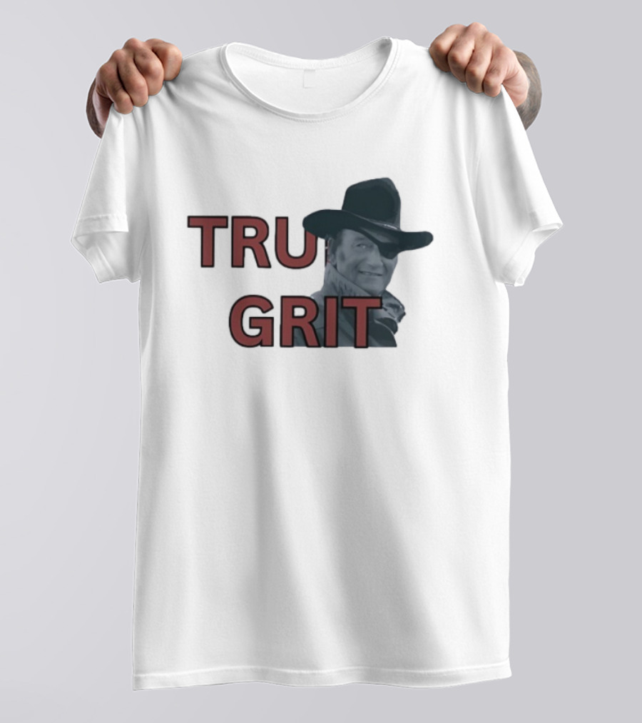 True Grit Marshal Reuben J. Cogburn Cowboy Movie Icon T-Shirt