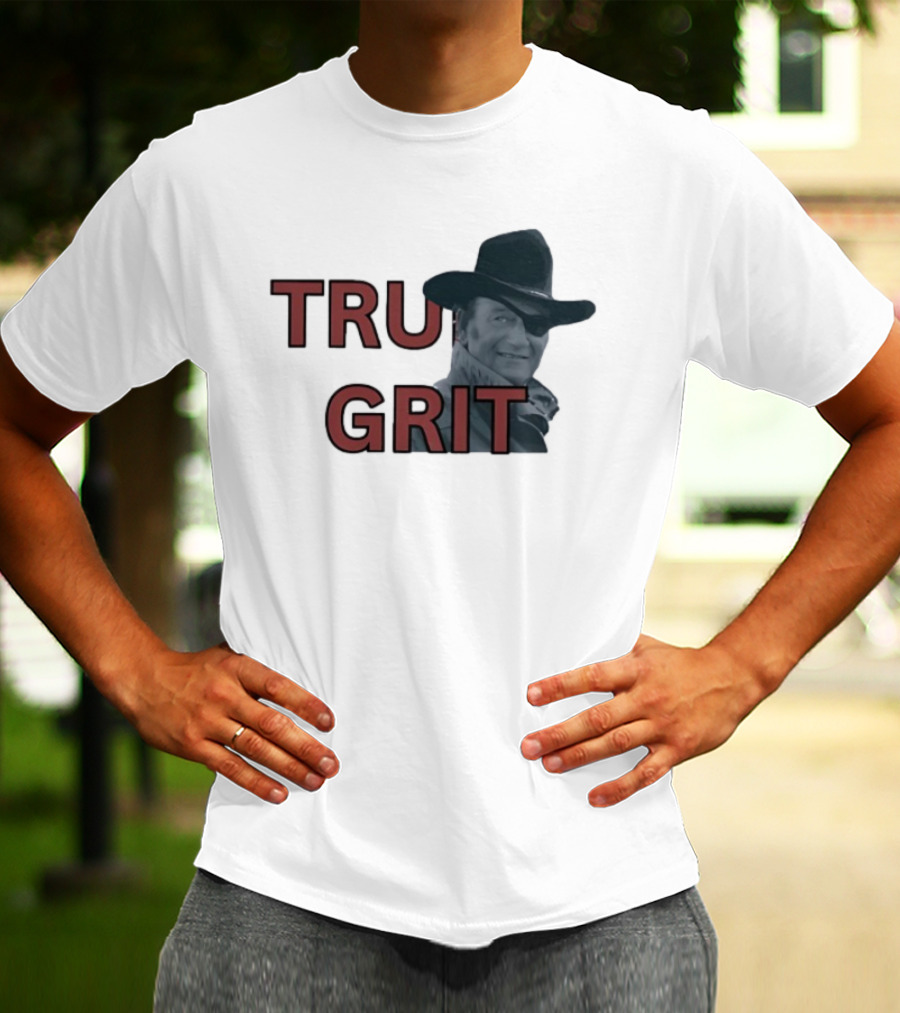 True Grit Marshal Reuben J. Cogburn Cowboy Movie Icon T-Shirt