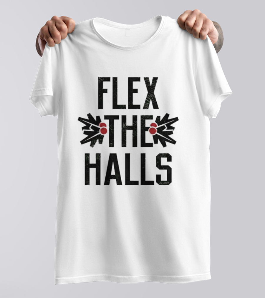 Flex The Halls Boxing Gloves Holiday Fun T-Shirt