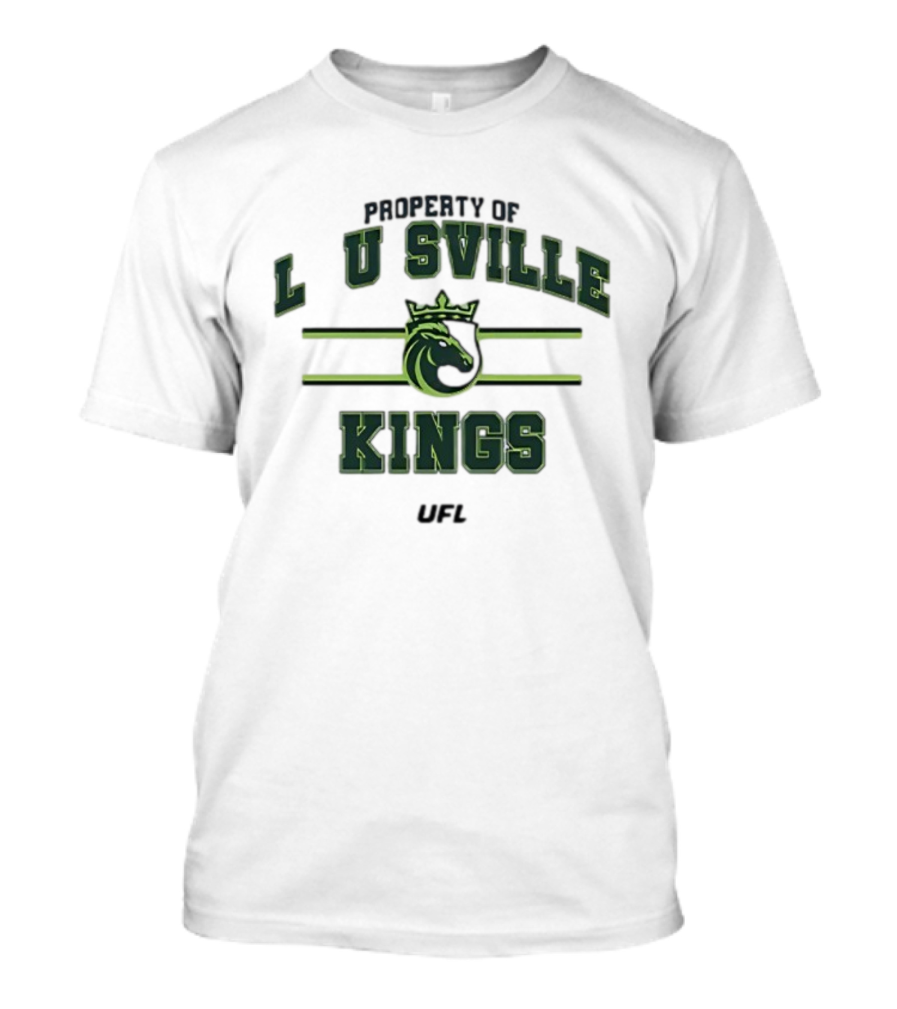 Property Of Louisville Kings UFL Team Sports Emblem T-Shirt