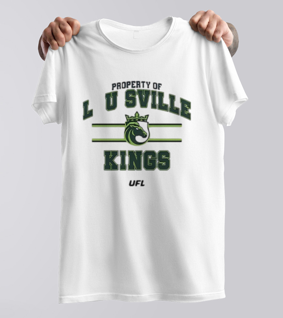 Property Of Louisville Kings UFL Team Sports Emblem T-Shirt
