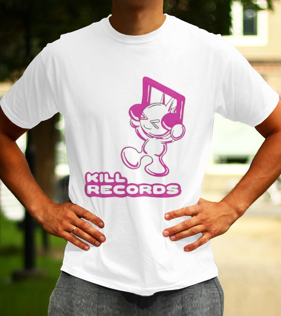 Lil Killa Kill Records Radio Icon With Music Notes T-Shirt