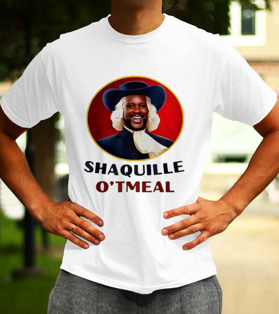 Shaquille Oatmeal Funny Meme Cereal Parody T-Shirt