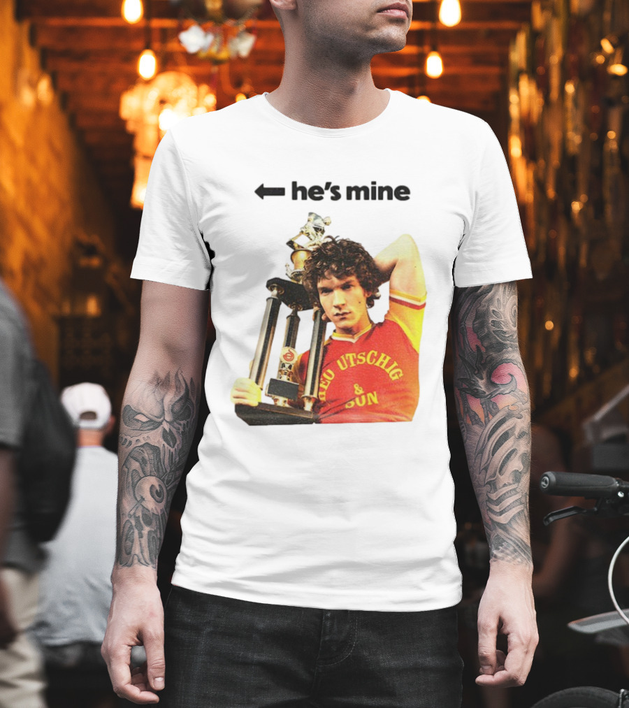 He's Mine Retro Trophy Winner Theo Utschig & Son Heated Rivalry T-Shirt