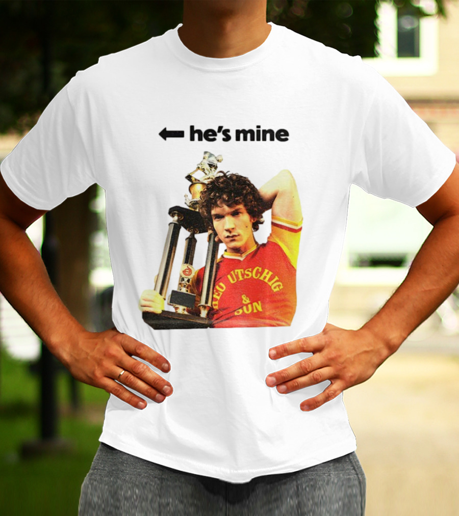 He's Mine Retro Trophy Winner Theo Utschig & Son Heated Rivalry T-Shirt