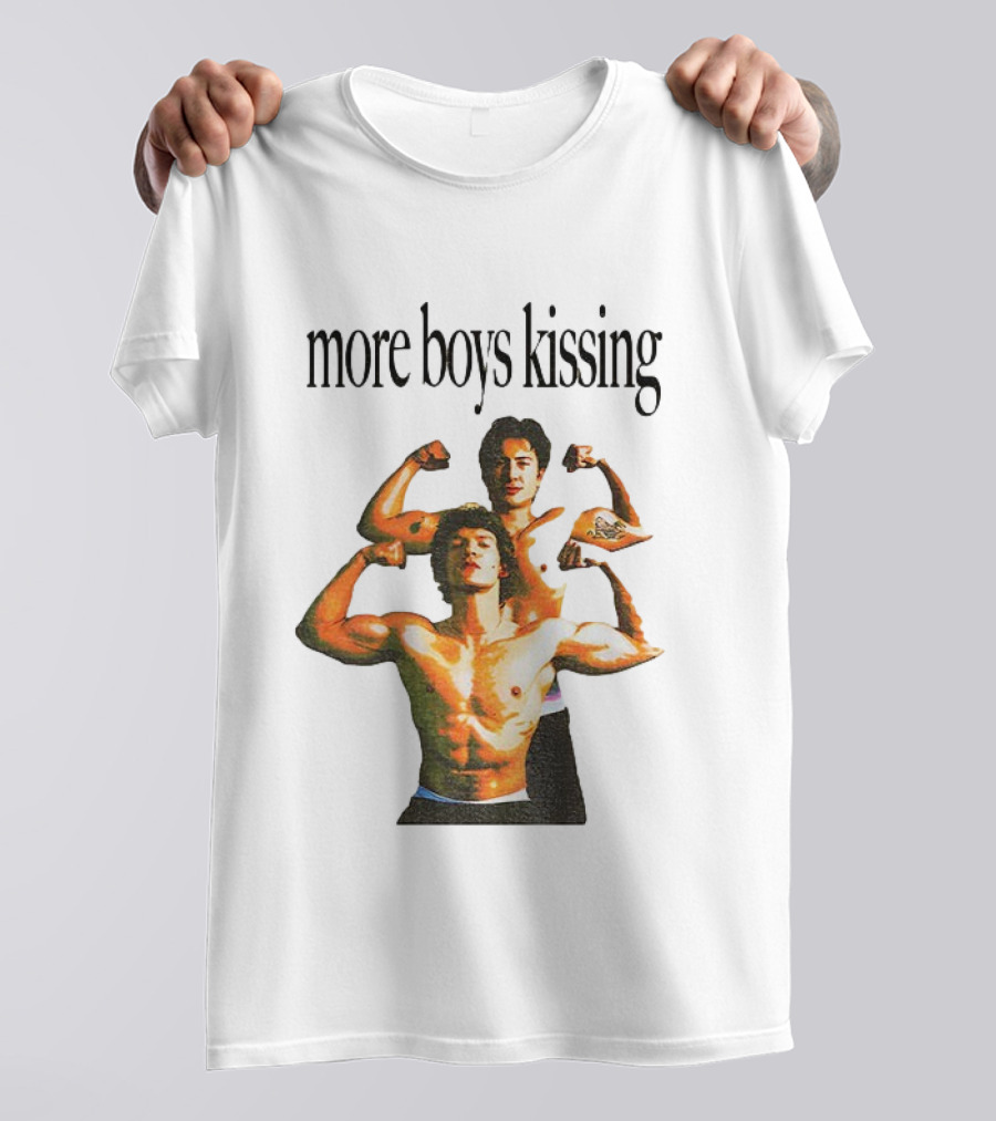 Heated Rivalry More Boys Kissing Muscle Flexing Duo T-Shirt