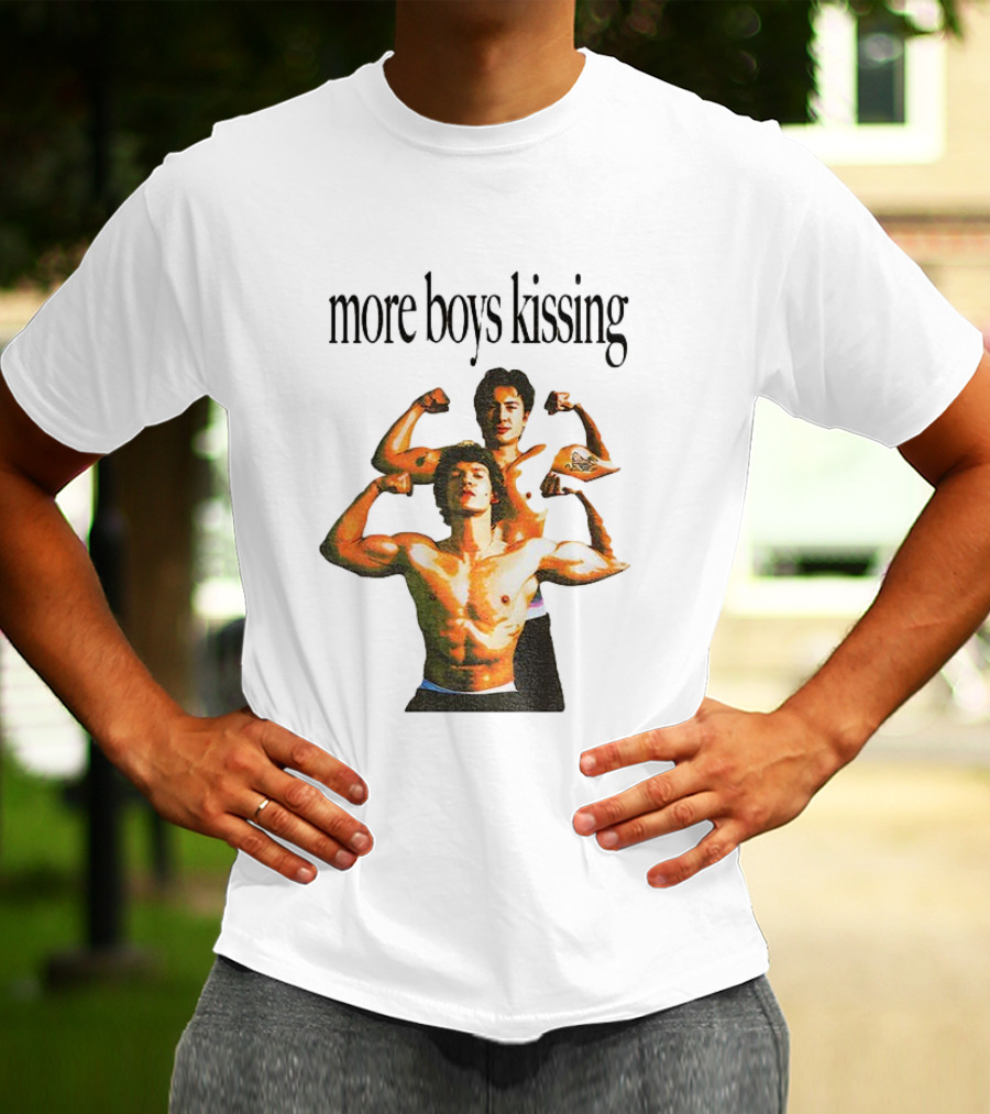 Heated Rivalry More Boys Kissing Muscle Flexing Duo T-Shirt