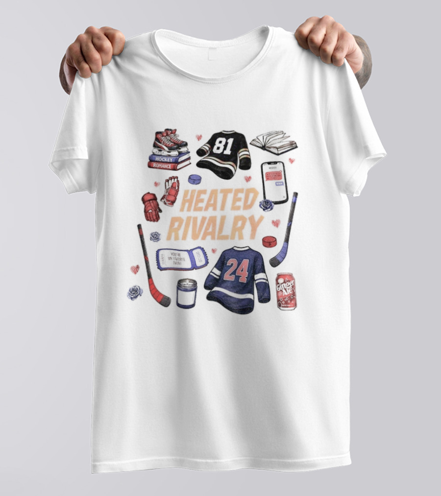 Heated Rivalry Hollander Rozanov 81 24 Romance LGBT Love Hockey T-Shirt