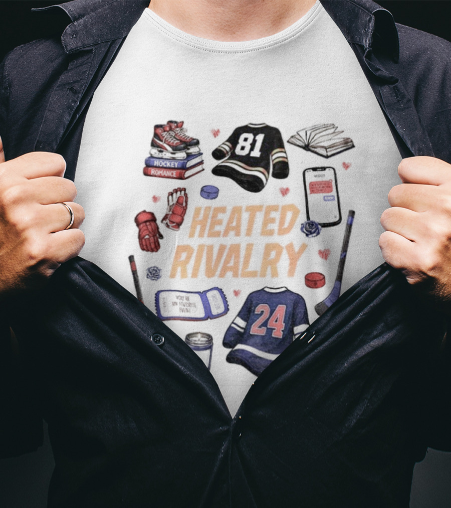 Heated Rivalry Hollander Rozanov 81 24 Romance LGBT Love Hockey T-Shirt