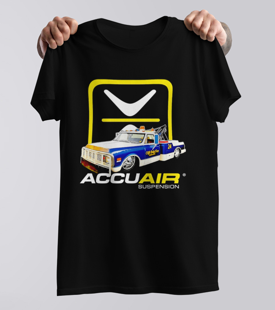 AccuAir Suspension Chevrolet C10 Tow Truck Clife Body Shop T-Shirt
