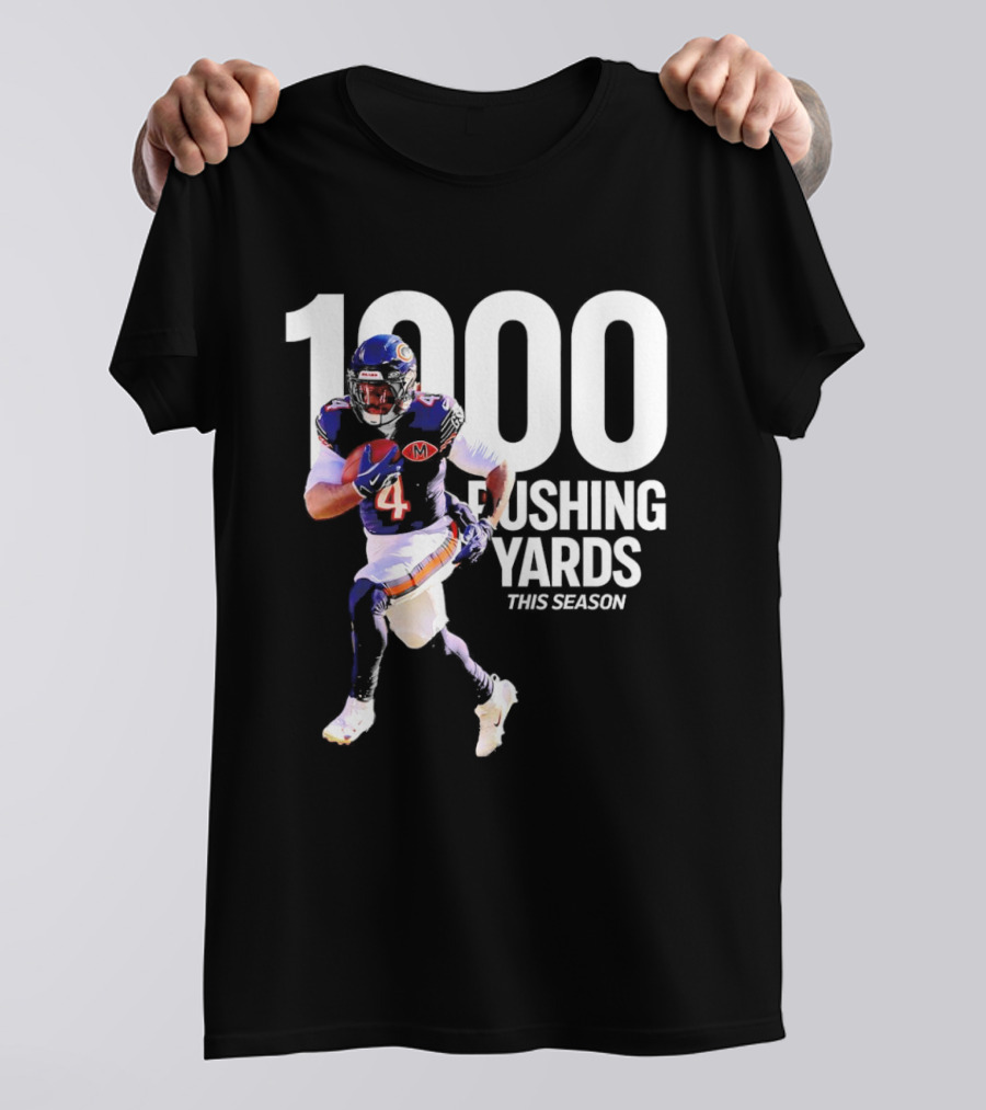 Chicago Bears 1000 Rushing Yards This Season T-Shirt
