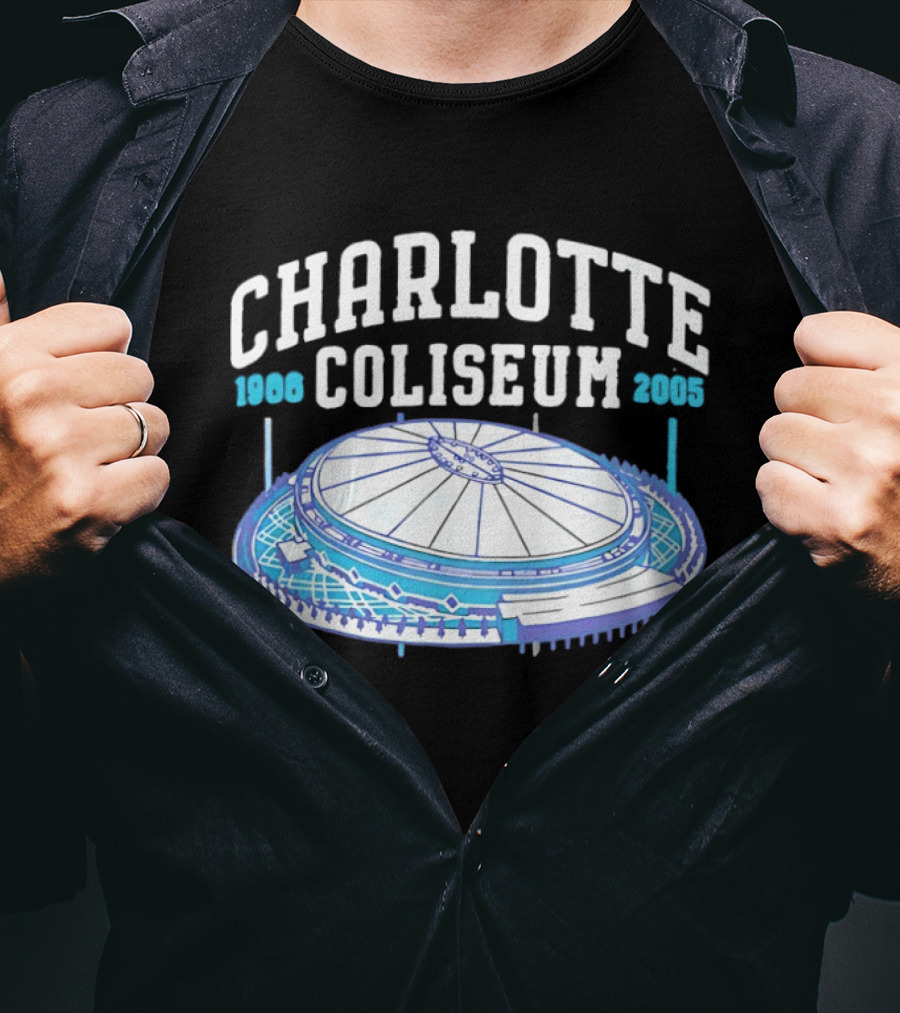 Charlotte Coliseum 1988 2005 Stadium Historic Legacy T-Shirt
