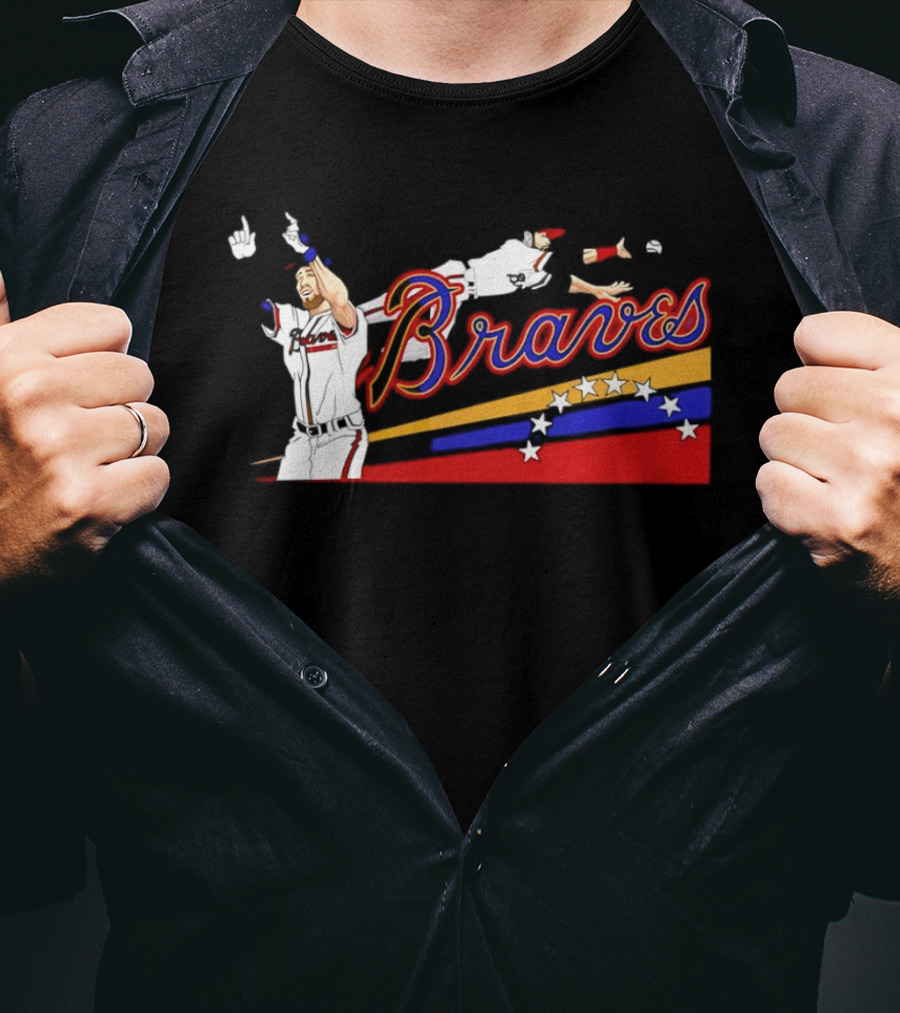 Ender Inciarte Braves Celebration Baseball Triumph T-Shirt