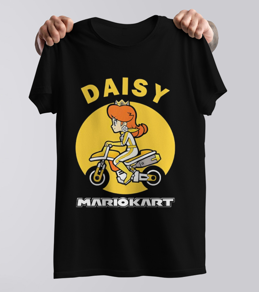 Daisy Mario Kart Motorcycle Rider T-Shirt