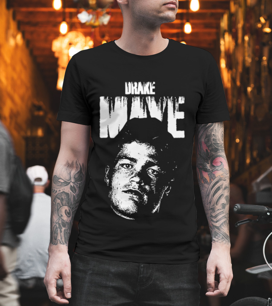 Drake Maye New England Patriots Black White T-Shirt