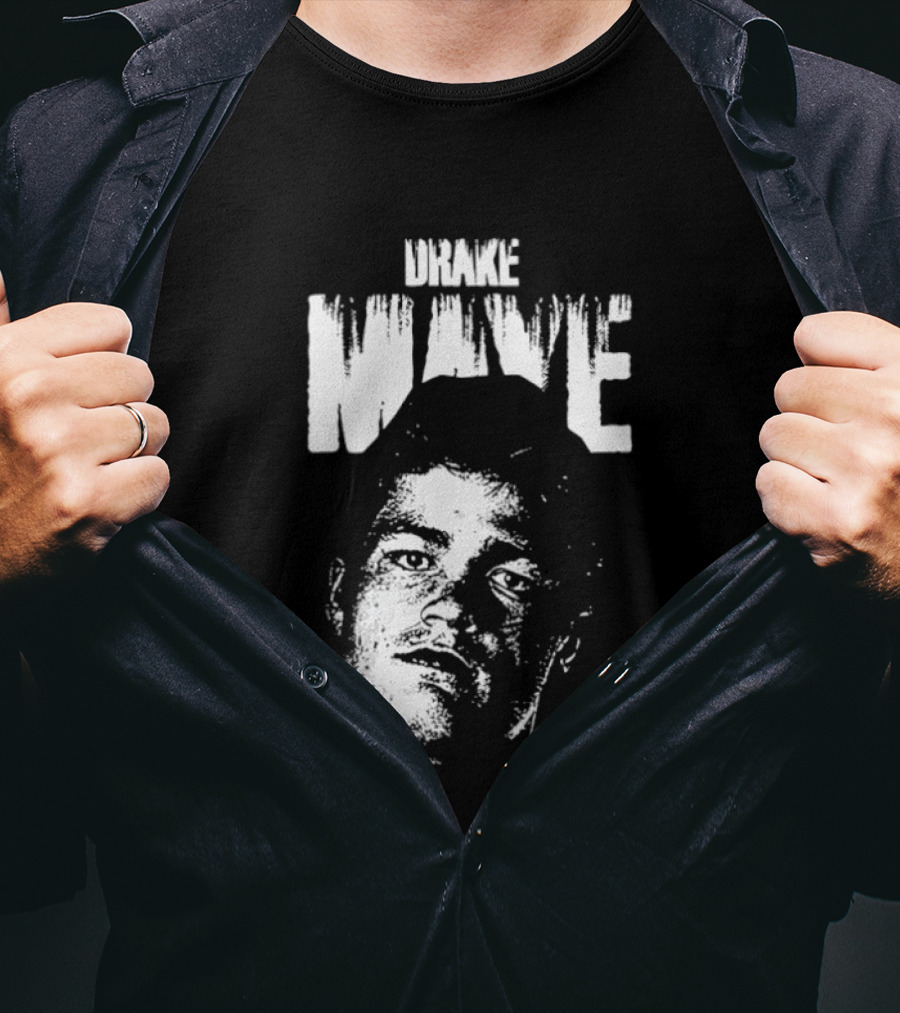 Drake Maye New England Patriots Black White T-Shirt