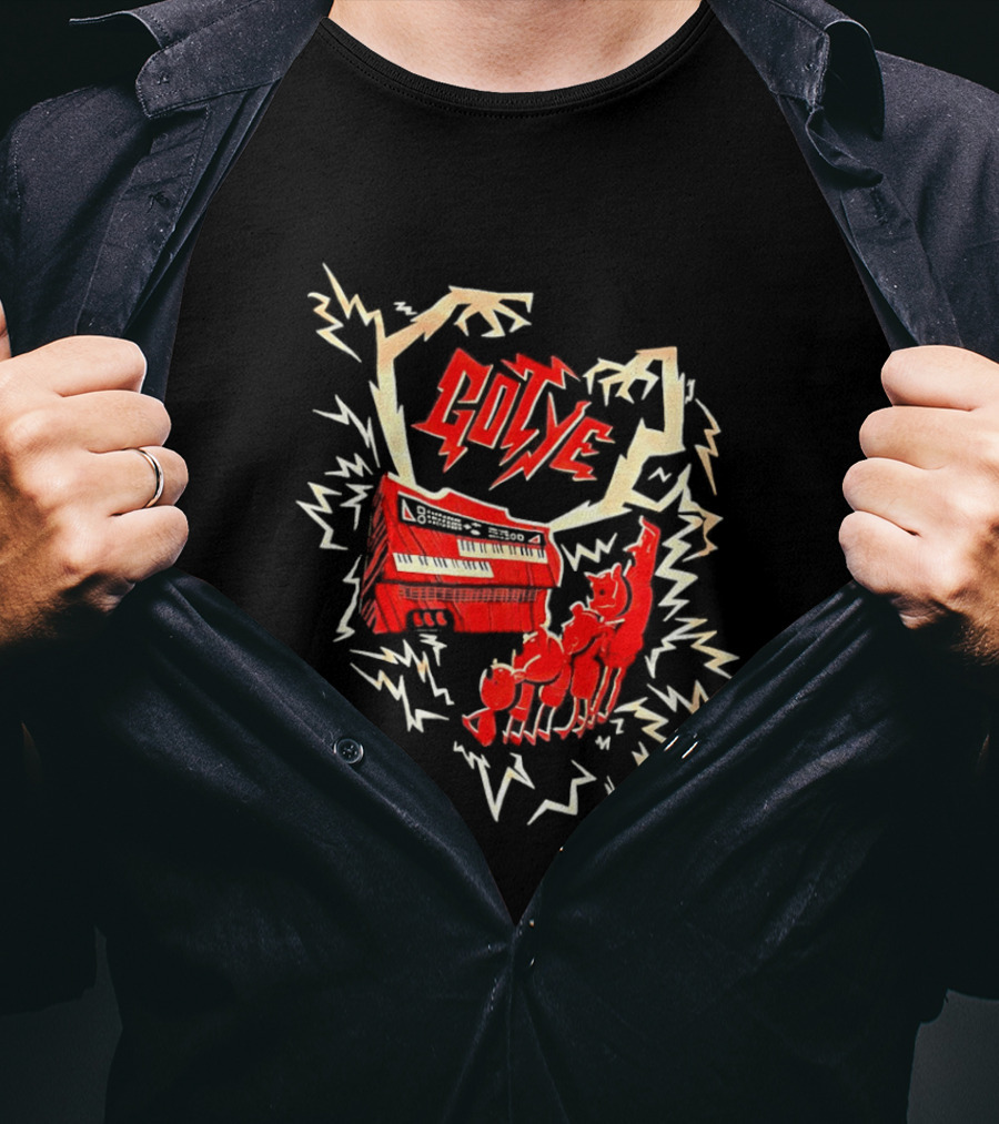 Gotye Lightning Red Keyboard Electric Energy T-Shirt