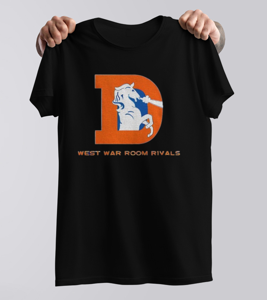 Denver Broncos AFC West War Room Rivals Old T-Shirt