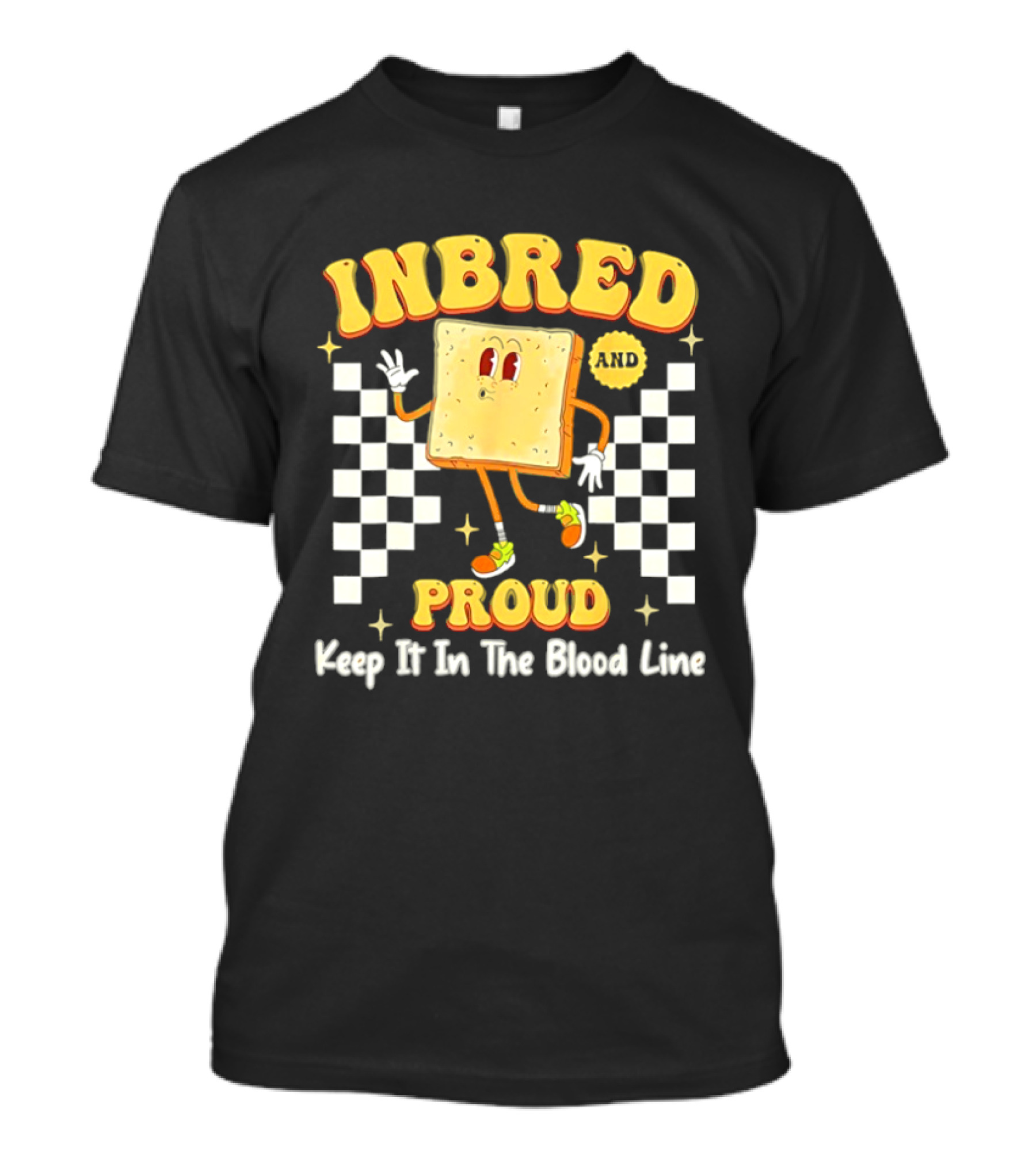 Inbred Humor Keep It In The Blood Line Proud Fun Cartoon T-Shirt