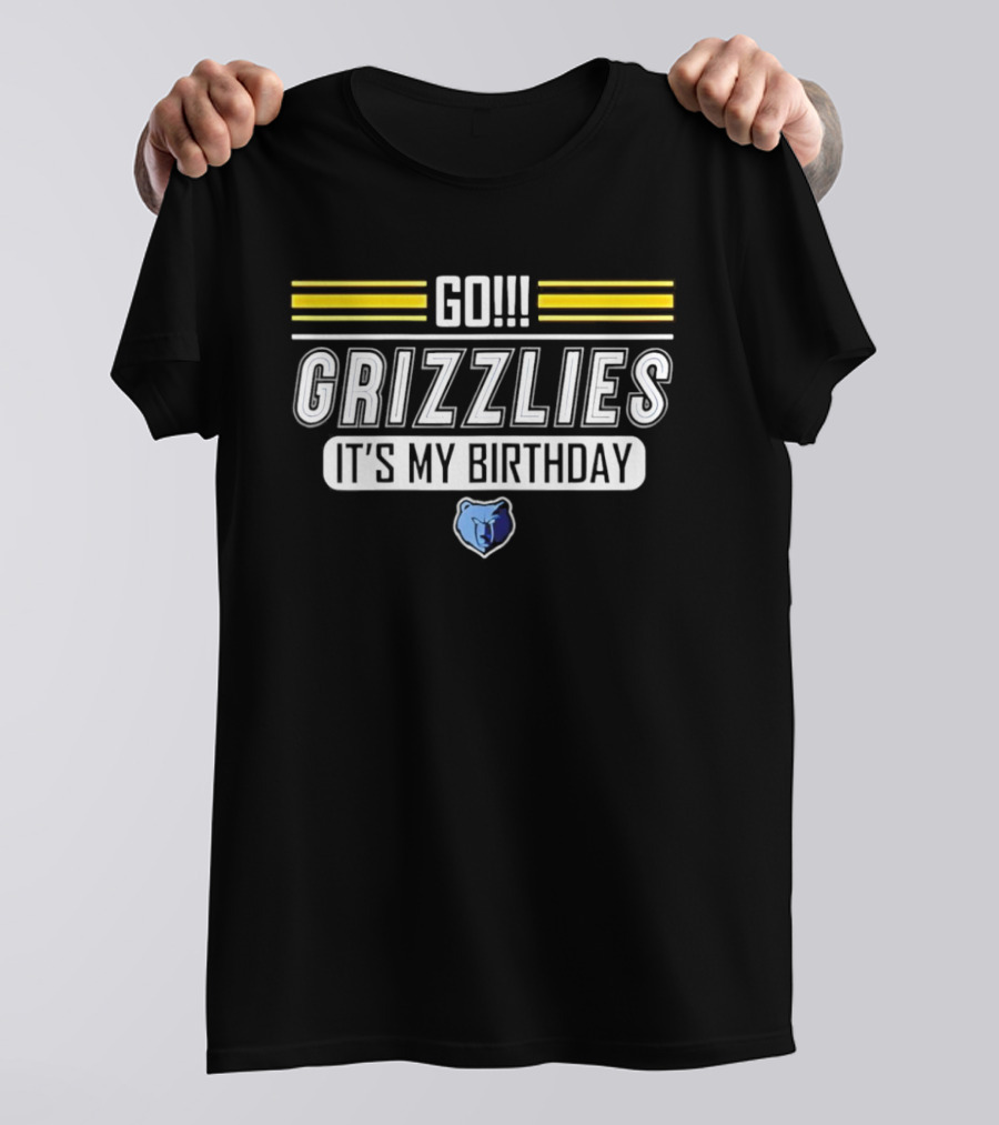 Go Grizzlies It's My Birthday Memphis Celebration T-Shirt